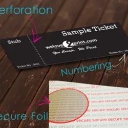 custom ticket printong uk free delivery made to meausre upload artwork